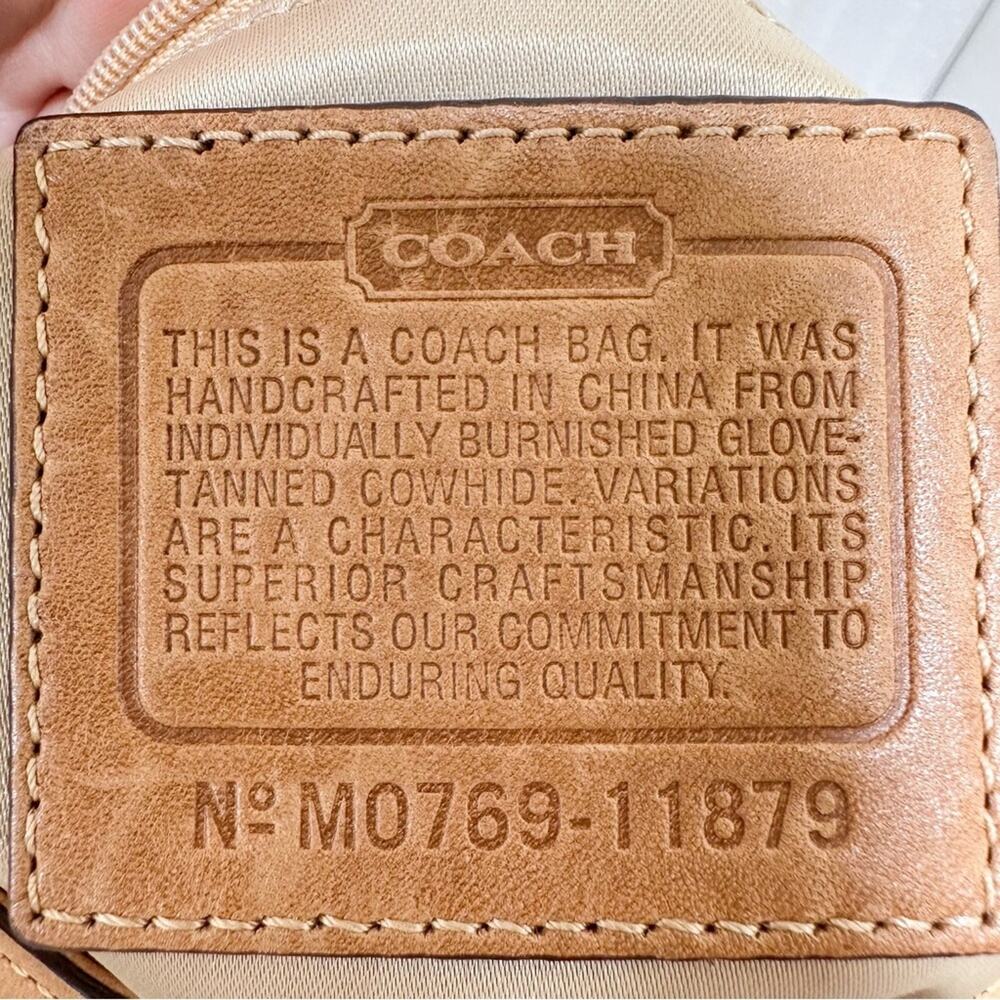 Coach Legacy Soho Buckle Flap Woven Leather Large Hobo Shoulder Bag Vintage Y2K - Picture 12 of 12